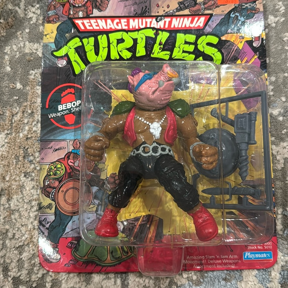 VTG 1988 PLAYMATES TEENAGE MUTANT NINJA TURTLES TMNT
Bebop 10-Back NEW